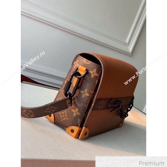 Louis Vuitton Mens Saffiano Calfskin Box Crossbody Bag M30717 Brown 2020 (KI-20070104)