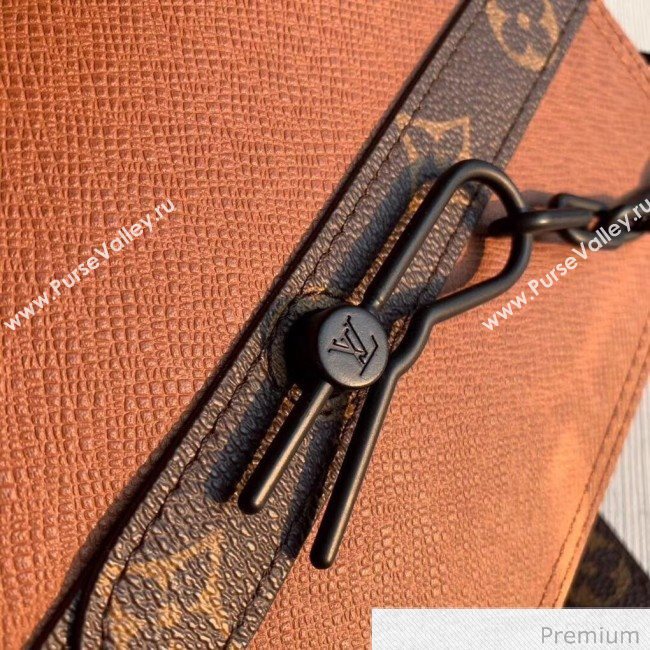 Louis Vuitton Mens Saffiano Calfskin Box Crossbody Bag M30717 Brown 2020 (KI-20070104)