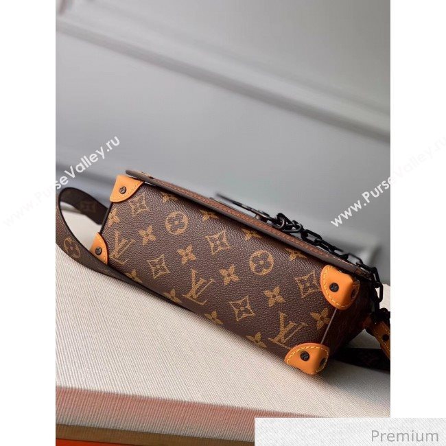 Louis Vuitton Mens Saffiano Calfskin Box Crossbody Bag M30717 Brown 2020 (KI-20070104)