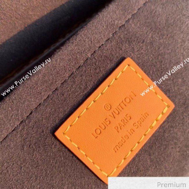 Louis Vuitton Mens Saffiano Calfskin Box Crossbody Bag M30717 Brown 2020 (KI-20070104)