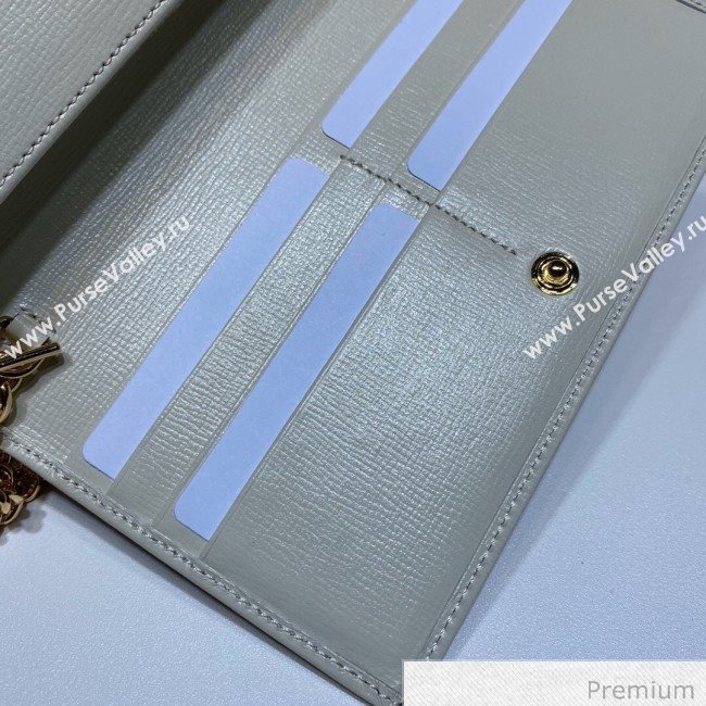 Gucci Horsebit 1955 GG Canvas Wallet with Chain WOC ‎621892 White 2020 (DLH-20070117)