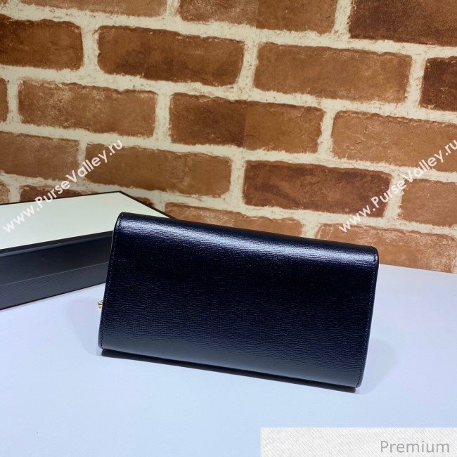 Gucci Horsebit 1955 Leather Wallet with Chain WOC ‎621888 Black 2020 (DLH-20070124)