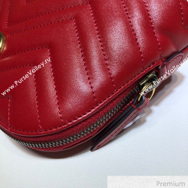 Gucci GG Marmont Large Cosmetic Case 625690 Red 2020 (DLH-20070133)