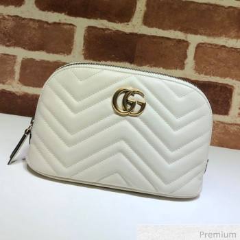 Gucci GG Marmont Large Cosmetic Case 625690 White 2020 (DLH-20070132)