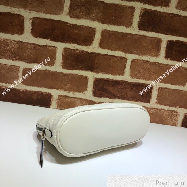 Gucci GG Marmont Large Cosmetic Case 625690 White 2020 (DLH-20070132)