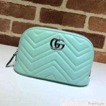 Gucci GG Marmont Large Cosmetic Case 625690 Pastel Green 2020 (DLH-20070130)