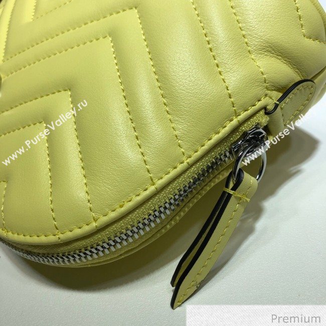 Gucci GG Marmont Large Cosmetic Case 625690 Pastel Yellow 2020 (DLH-20070129)