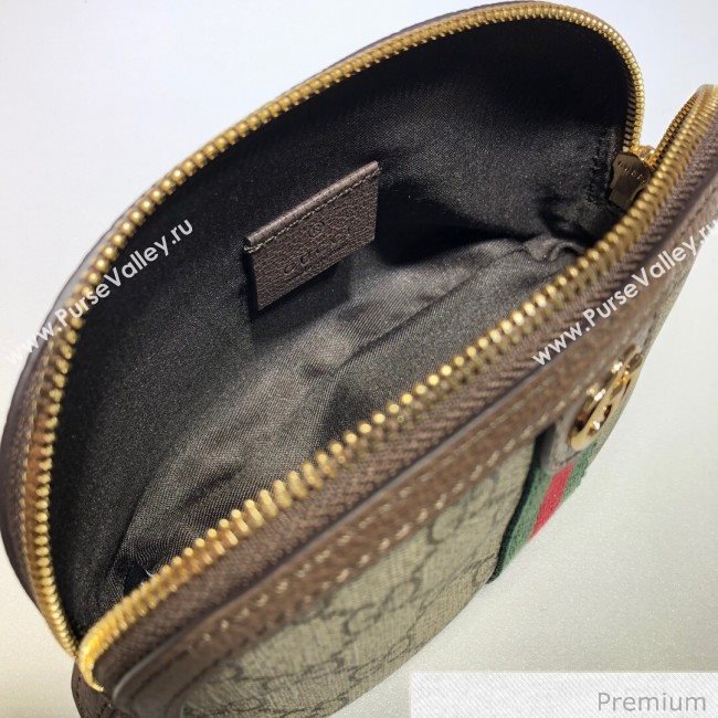 Gucci GG Canvas Medium Cosmetic Case 625550 Brown 2020 (DLH-20070135)