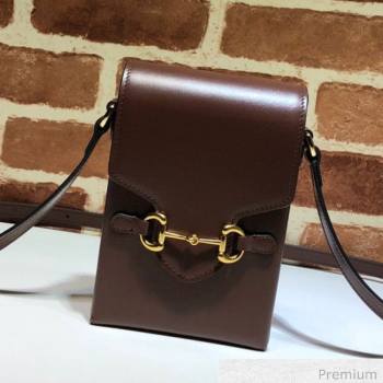 Gucci Horsebit 1955 Vertical Mini Bag 625615 Brown 2020 (DLH-20070136)