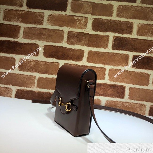 Gucci Horsebit 1955 Vertical Mini Bag 625615 Brown 2020 (DLH-20070136)