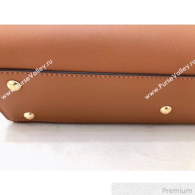 Fendi Peekaboo Iconic Medium Leather Bag Brown 2020 (SU-20070213)