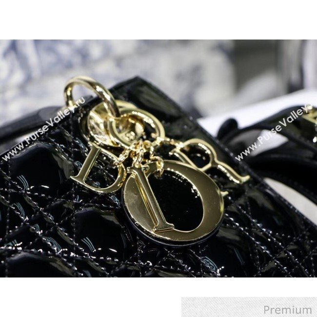 Dior MY ABCDior Small Bag in Patent Leather Black 2019 (XXG-20070225)