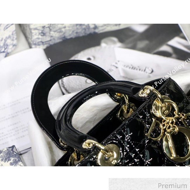 Dior MY ABCDior Small Bag in Patent Leather Black 2019 (XXG-20070225)