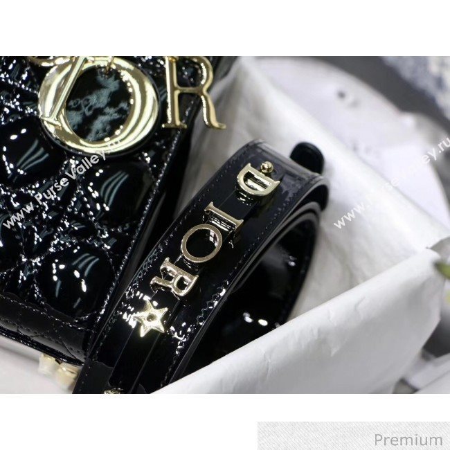 Dior MY ABCDior Small Bag in Patent Leather Black 2019 (XXG-20070225)