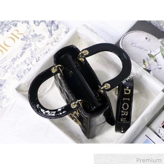 Dior MY ABCDior Small Bag in Patent Leather Black 2019 (XXG-20070225)