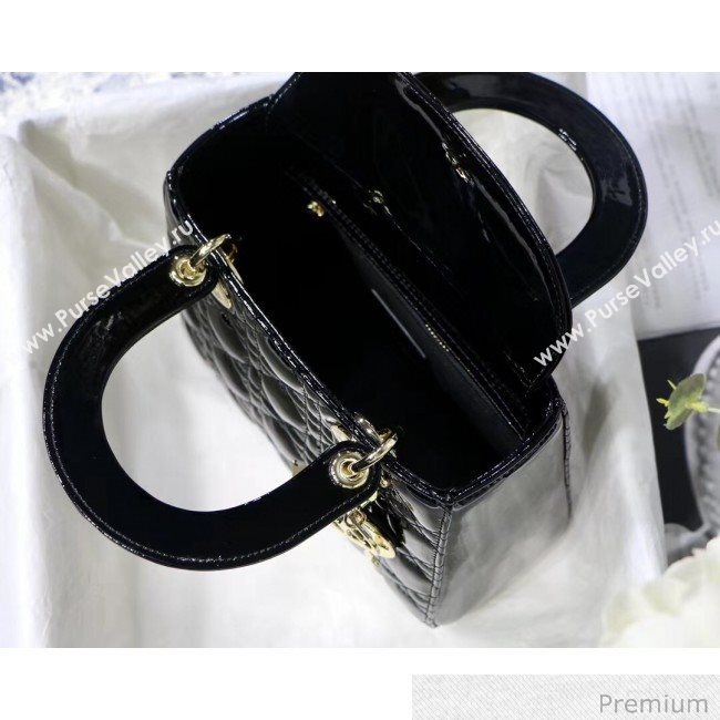 Dior MY ABCDior Small Bag in Patent Leather Black 2019 (XXG-20070225)