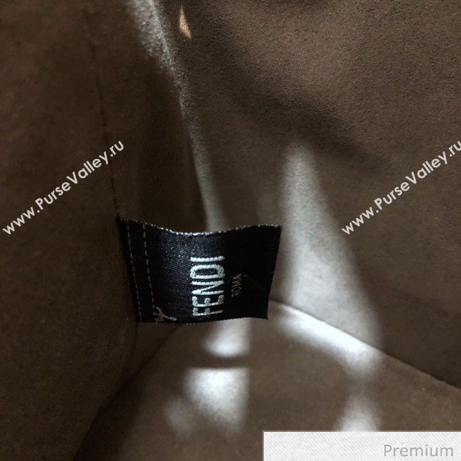 Fendi Mon Tresor Mini FF Leather Bucket Bag Beige/Pink 2020 (AFEI-20071014)