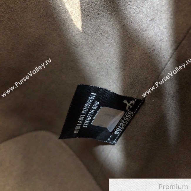 Fendi Mon Tresor Mini FF Leather Bucket Bag Beige/Green 2020 (AFEI-20071015)