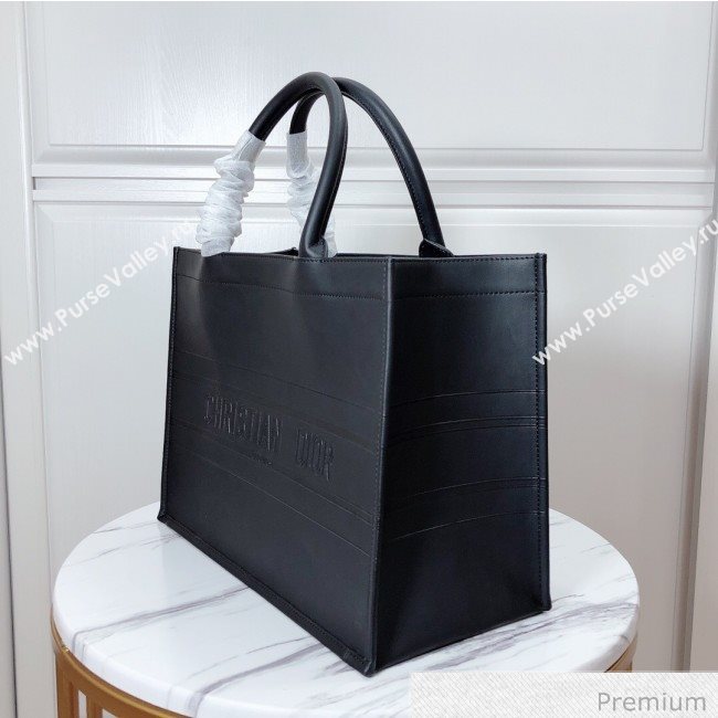 Dior Small Book Tote in Black Calfskin 2020 (XXG-20071018)