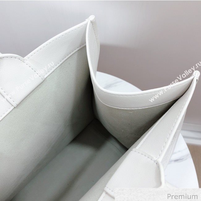 Dior Small Book Tote in White Calfskin 2020 (XXG-20071019)