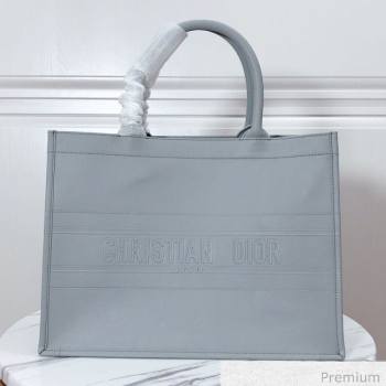 Dior Small Book Tote in Grey Calfskin 2020 (XXG-20071020)