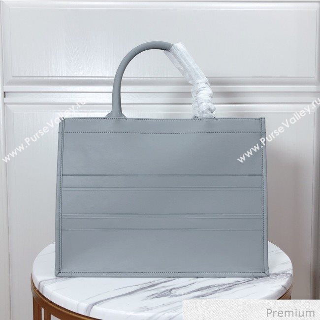 Dior Small Book Tote in Grey Calfskin 2020 (XXG-20071020)
