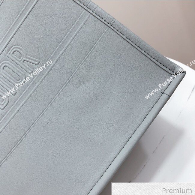 Dior Small Book Tote in Grey Calfskin 2020 (XXG-20071020)