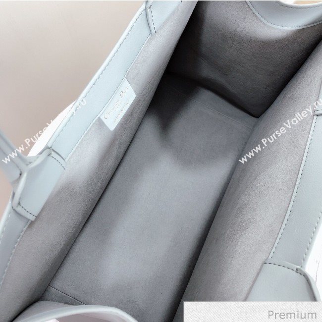 Dior Small Book Tote in Grey Calfskin 2020 (XXG-20071020)