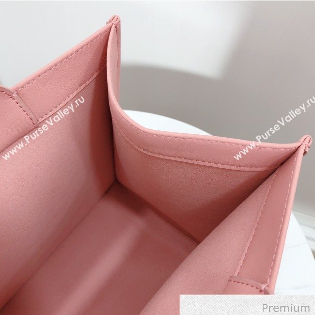 Dior Small Book Tote in Pink Calfskin 2020 (XXG-20071017)