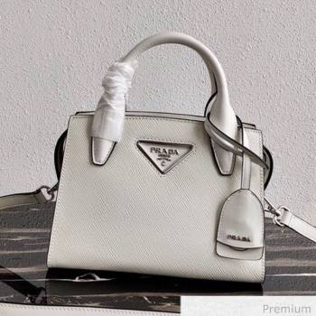 Prada Saffiano Leather Top Handle Bag 1BA269 White 2020 (YZ-20071030)