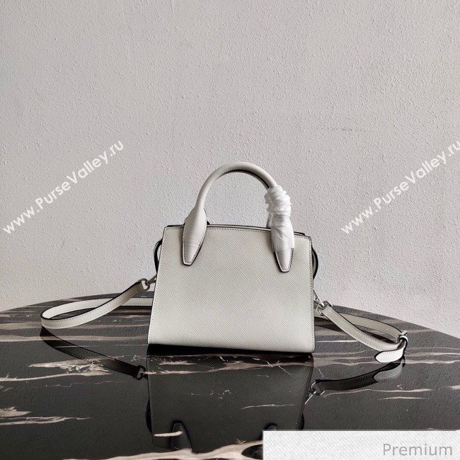 Prada Saffiano Leather Top Handle Bag 1BA269 White 2020 (YZ-20071030)