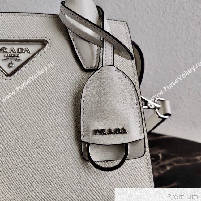 Prada Saffiano Leather Top Handle Bag 1BA269 White 2020 (YZ-20071030)
