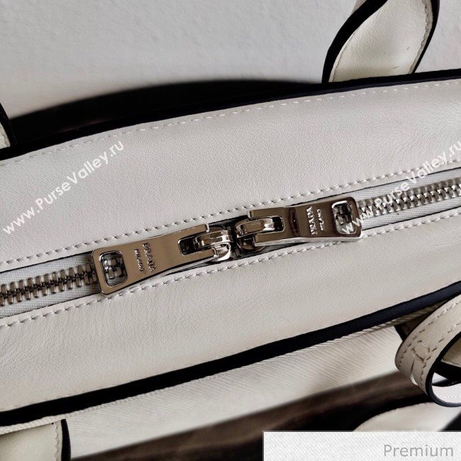 Prada Saffiano Leather Top Handle Bag 1BA269 White 2020 (YZ-20071030)