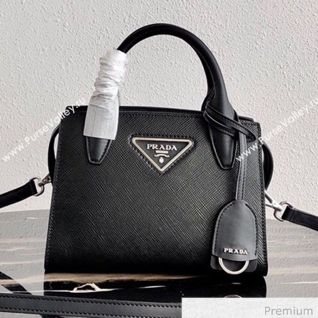 Prada Saffiano Leather Top Handle Bag 1BA269 Black 2020 (YZ-20071031)