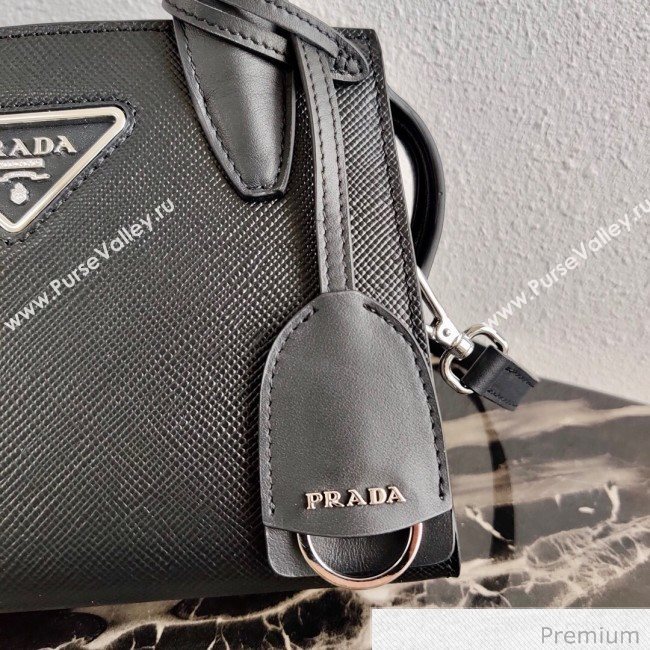 Prada Saffiano Leather Top Handle Bag 1BA269 Black 2020 (YZ-20071031)