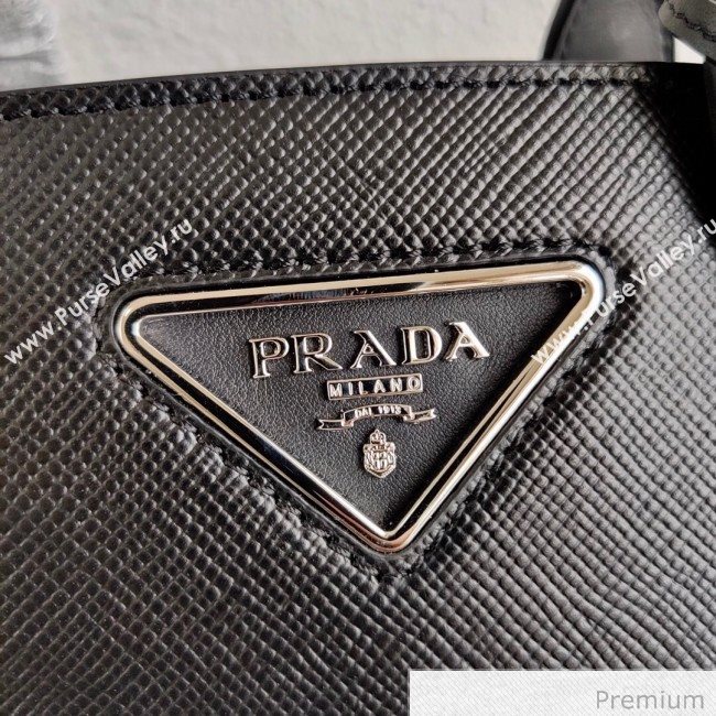 Prada Saffiano Leather Top Handle Bag 1BA269 Black 2020 (YZ-20071031)