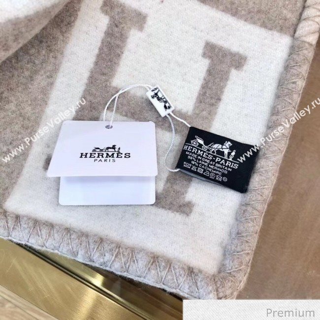 Herems Wool & Cashmere Avalon III Throw Blanket Light Grey 2020 (WTZ-20070762)