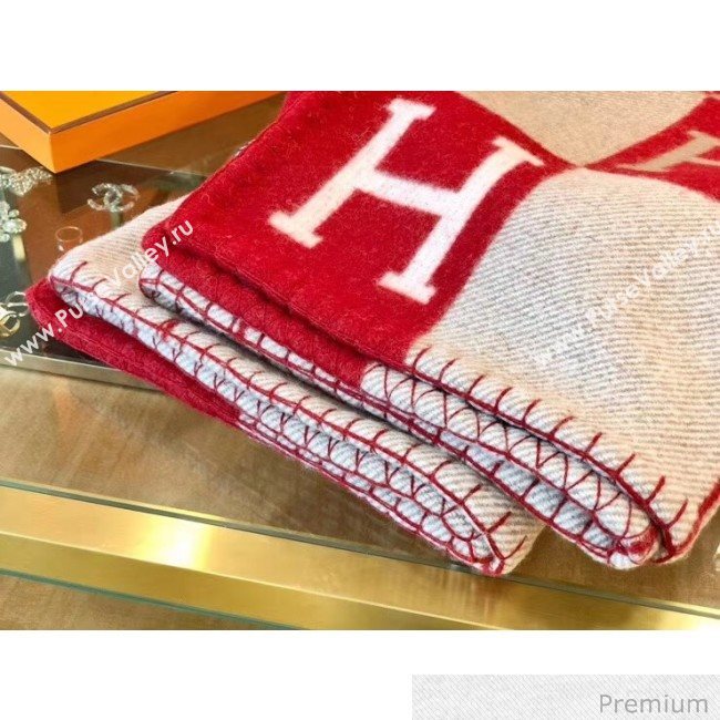 Herems Wool & Cashmere Avalon III Throw Blanket Red 2020 (WTZ-20070763)