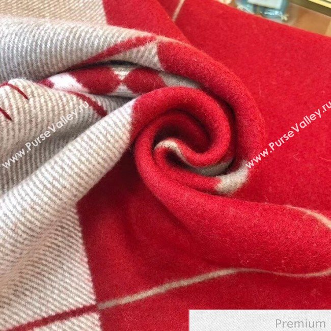 Herems Wool & Cashmere Avalon III Throw Blanket Red 2020 (WTZ-20070763)