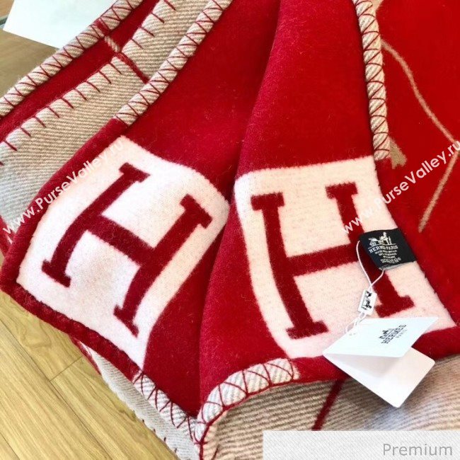 Herems Wool & Cashmere Avalon III Throw Blanket Red 2020 (WTZ-20070763)