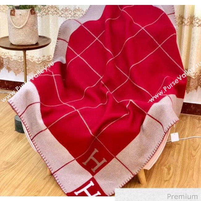 Herems Wool & Cashmere Avalon III Throw Blanket Red 2020 (WTZ-20070763)