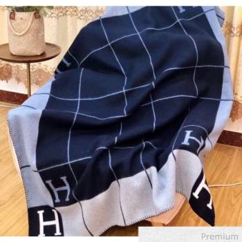 Herems Wool & Cashmere Avalon III Throw Blanket Blue 2020 (WTZ-20070765)