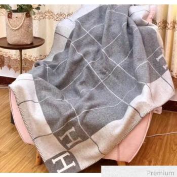 Herems Wool & Cashmere Avalon III Throw Blanket Light Grey 2020 (WTZ-20070766)