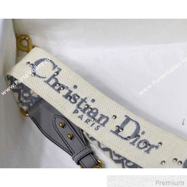 Dior Camouflage Embroidered Shoulder Strap Grey 2020 (XXG-20070964)
