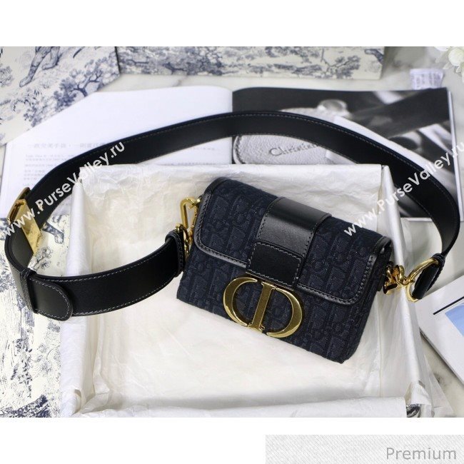 Dior 30 Montaigne Mini Box Shoulder Bag In Dior Oblique Jacquard Black 2020 (XXG-20071065)
