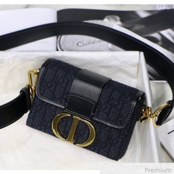 Dior 30 Montaigne Mini Box Shoulder Bag In Dior Oblique Jacquard Black 2020 (XXG-20071065)