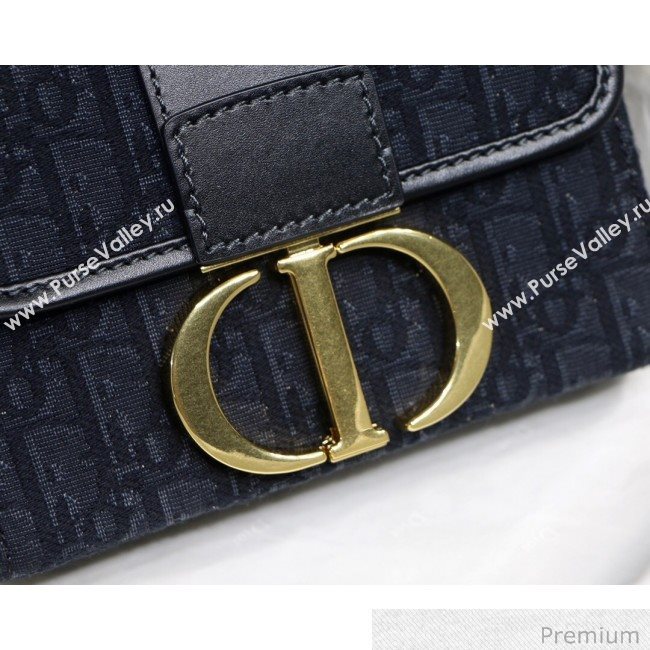 Dior 30 Montaigne Mini Box Shoulder Bag In Dior Oblique Jacquard Black 2020 (XXG-20071065)