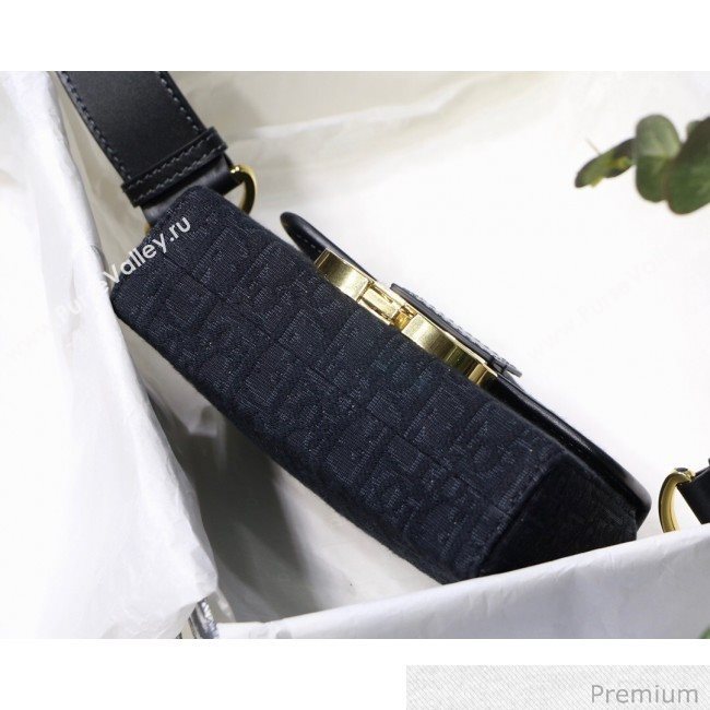 Dior 30 Montaigne Mini Box Shoulder Bag In Dior Oblique Jacquard Black 2020 (XXG-20071065)