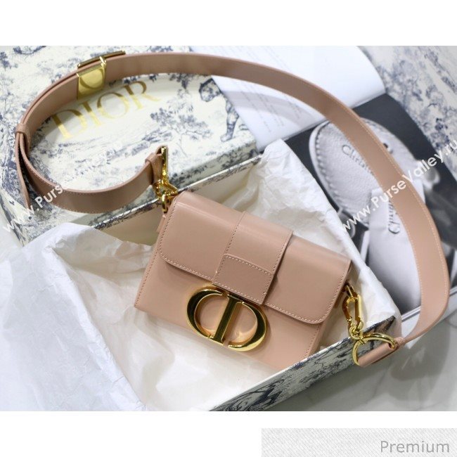 Dior 30 Montaigne Mini Box Shoulder Bag in Pink Box Calfskin 2020 (XXG-20071066)