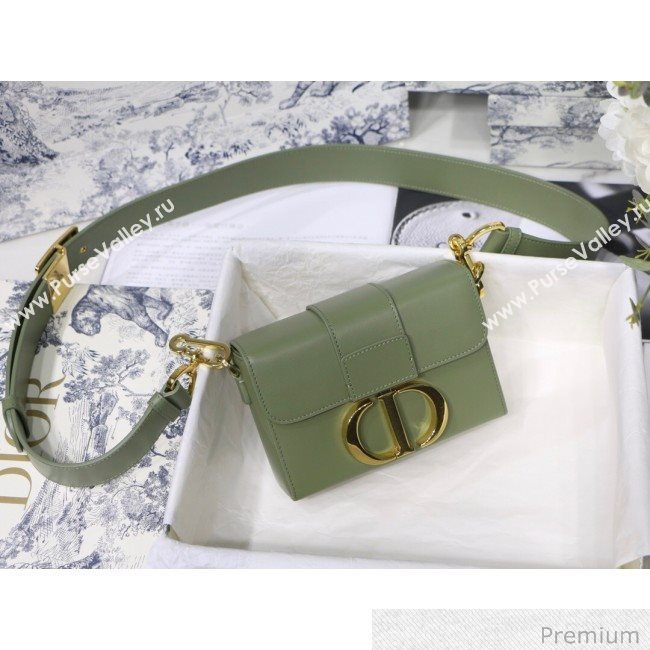 Dior 30 Montaigne Mini Box Shoulder Bag in Green Box Calfskin 2020 (XXG-20071068)